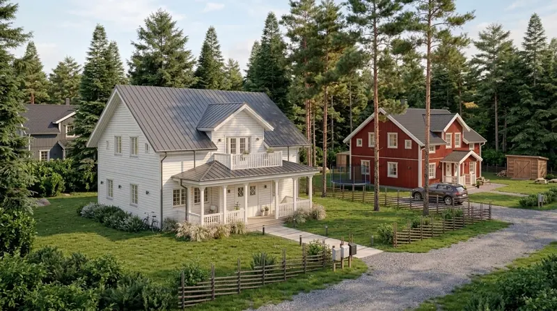 Tvåplanshus Åsala 200, exteriör, bild 2