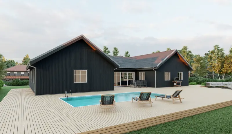 Enplanshus Diö 203, exteriör, bild 2