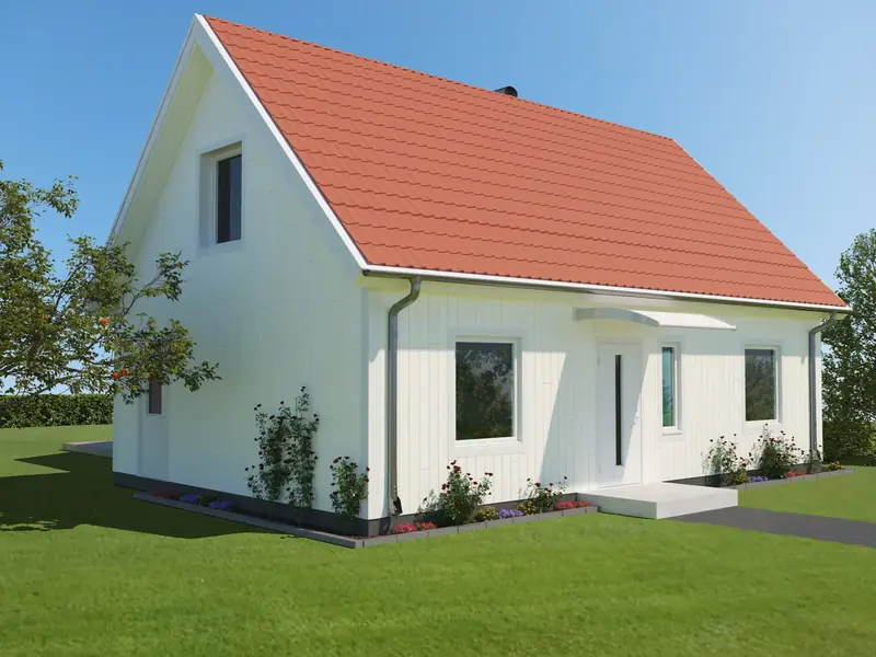 1½-planshus Mora 124, exteriör, bild 3